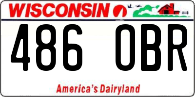 WI license plate 486OBR