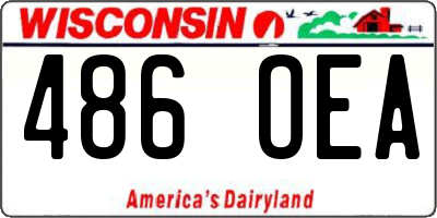 WI license plate 486OEA