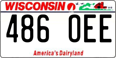 WI license plate 486OEE