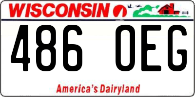 WI license plate 486OEG
