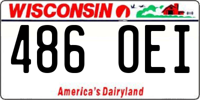 WI license plate 486OEI