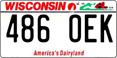 WI license plate 486OEK