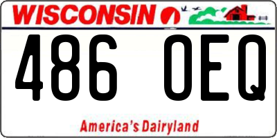 WI license plate 486OEQ