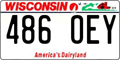 WI license plate 486OEY