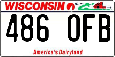 WI license plate 486OFB
