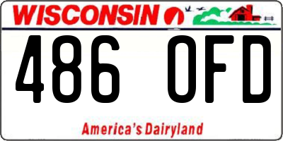WI license plate 486OFD