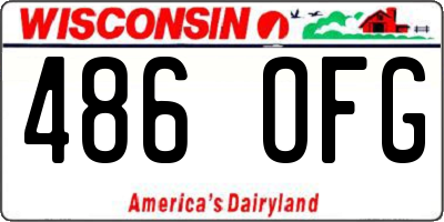 WI license plate 486OFG