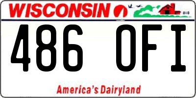 WI license plate 486OFI
