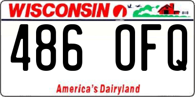 WI license plate 486OFQ