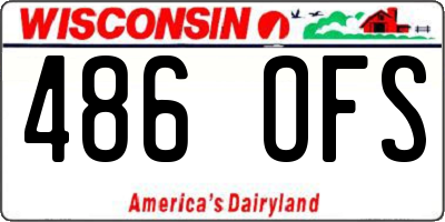 WI license plate 486OFS