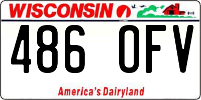 WI license plate 486OFV