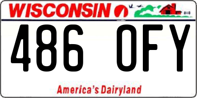 WI license plate 486OFY