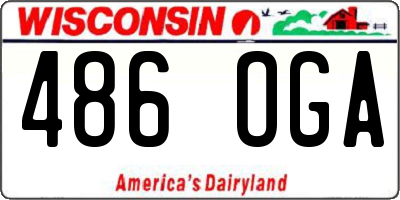 WI license plate 486OGA