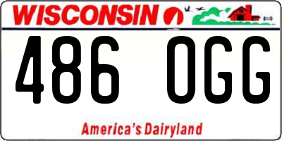 WI license plate 486OGG