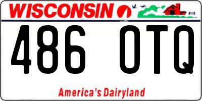 WI license plate 486OTQ