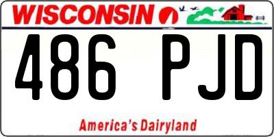 WI license plate 486PJD