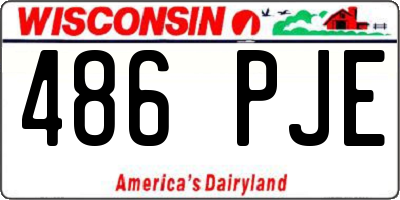 WI license plate 486PJE