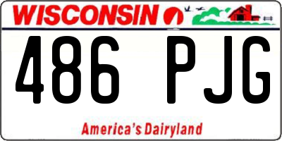 WI license plate 486PJG