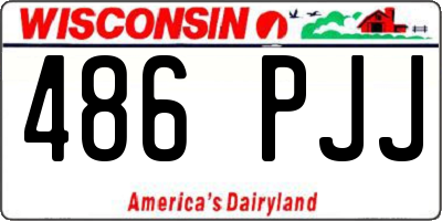 WI license plate 486PJJ