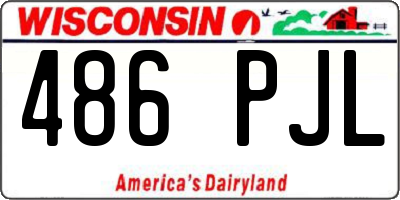 WI license plate 486PJL