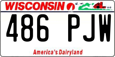 WI license plate 486PJW
