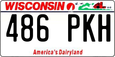 WI license plate 486PKH