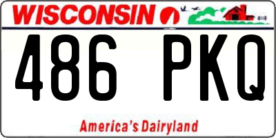 WI license plate 486PKQ