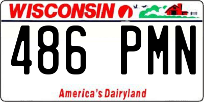 WI license plate 486PMN