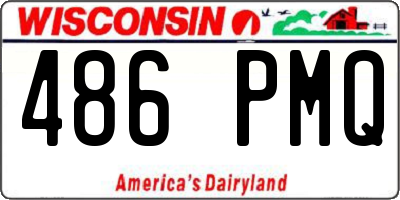 WI license plate 486PMQ