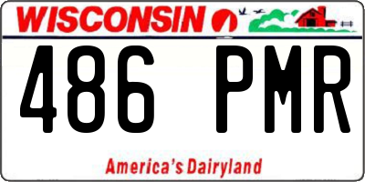 WI license plate 486PMR