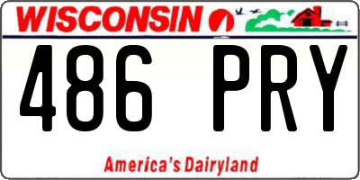 WI license plate 486PRY