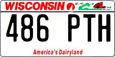 WI license plate 486PTH