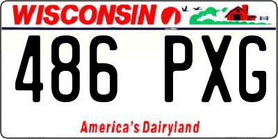 WI license plate 486PXG