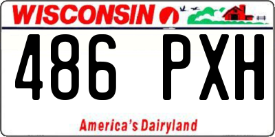 WI license plate 486PXH