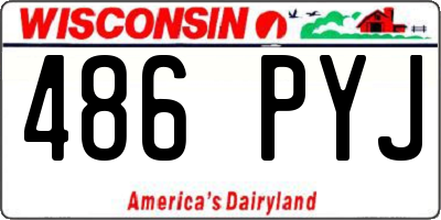 WI license plate 486PYJ