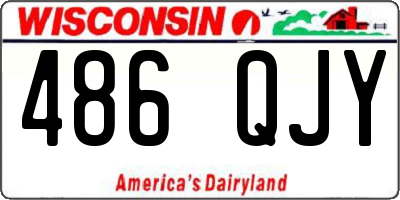 WI license plate 486QJY