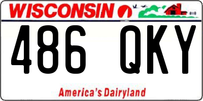 WI license plate 486QKY