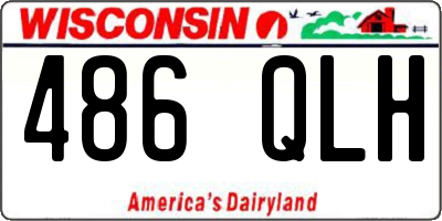 WI license plate 486QLH