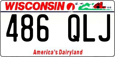 WI license plate 486QLJ