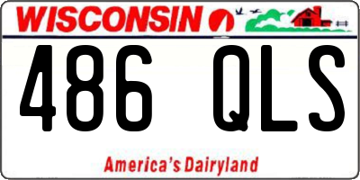 WI license plate 486QLS