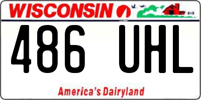 WI license plate 486UHL