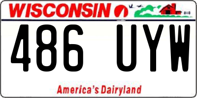 WI license plate 486UYW
