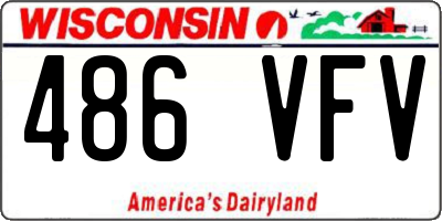 WI license plate 486VFV