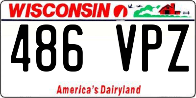 WI license plate 486VPZ