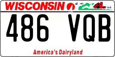 WI license plate 486VQB