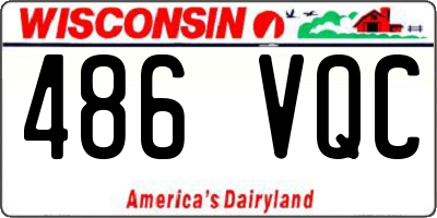 WI license plate 486VQC