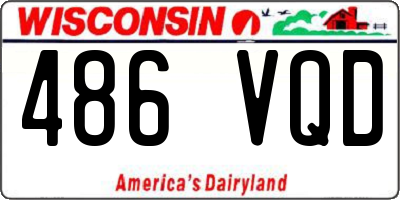 WI license plate 486VQD