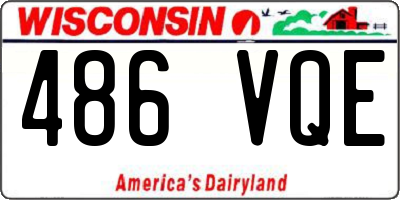 WI license plate 486VQE