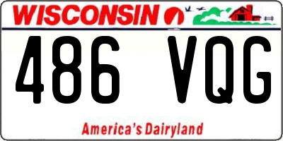 WI license plate 486VQG