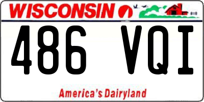 WI license plate 486VQI